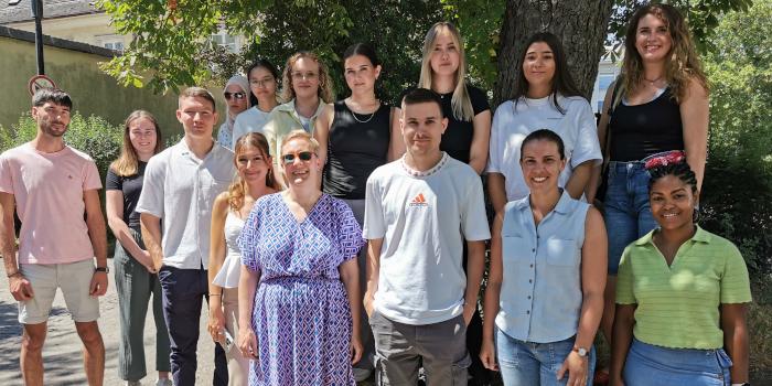 Junge Auszubildende Gruppenfoto