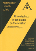 Buchcover: Umweltschutz in den Städtepartnerschaften